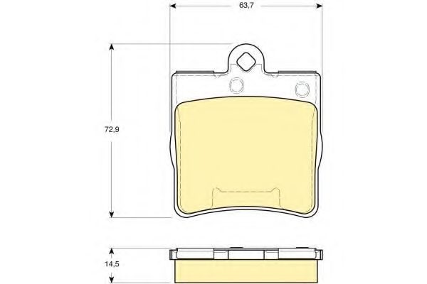 Imagine set placute frana,frana disc GIRLING 6115452