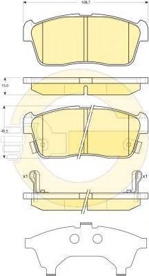 Imagine set placute frana,frana disc GIRLING 6133519