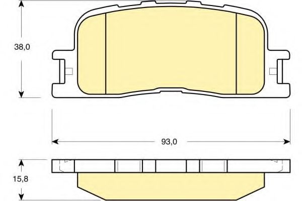 Imagine set placute frana,frana disc GIRLING 6133749