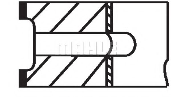 Imagine Set segmenti piston MAHLE ORIGINAL 001 29 N0