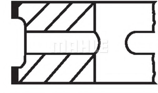 Imagine Set segmenti piston MAHLE ORIGINAL 001 29 V0