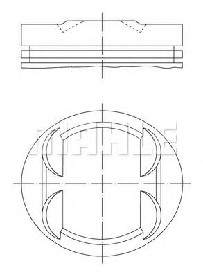 Imagine Piston MAHLE ORIGINAL 001 34 00