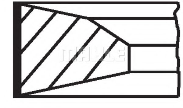 Imagine Set segmenti piston MAHLE ORIGINAL 001 35 N0