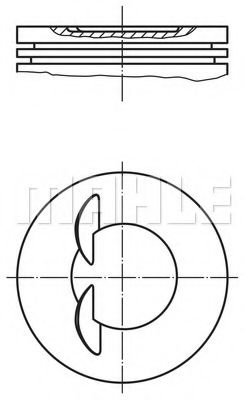Imagine Piston MAHLE ORIGINAL 001 97 01