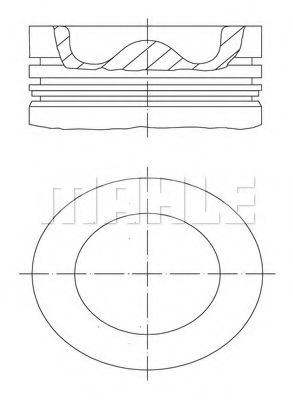 Imagine Piston MAHLE ORIGINAL 001 PI 00165 000