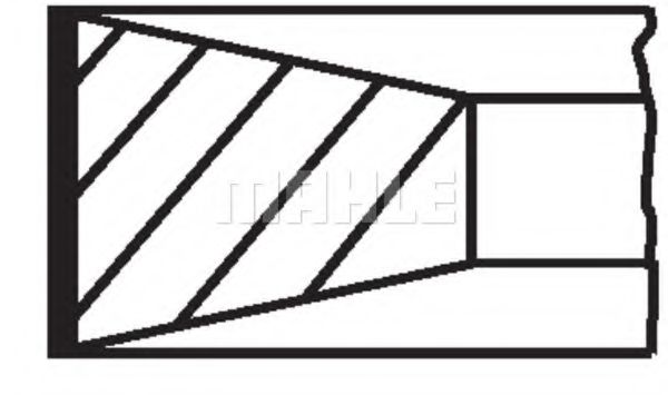 Imagine Set segmenti piston MAHLE ORIGINAL 002 80 N0