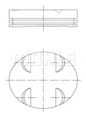 Piston MAHLE ORIGINAL 005 24 00