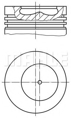 Imagine Piston MAHLE ORIGINAL 009 07 00