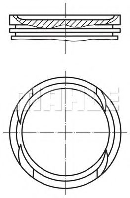 Piston MAHLE ORIGINAL 010 05 00