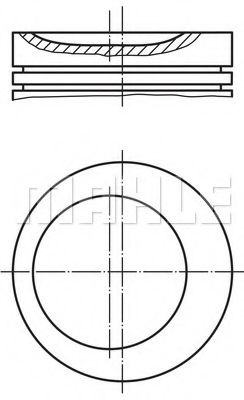 Piston MAHLE ORIGINAL 011 74 00