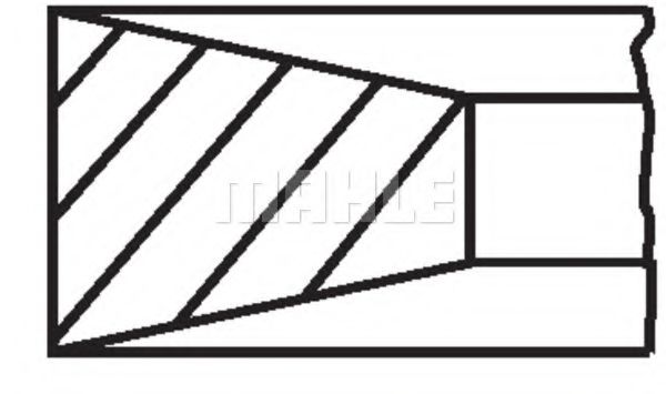 Imagine Set segmenti piston MAHLE ORIGINAL 011 RS 10101 0N0