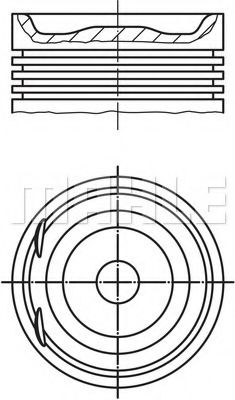 Piston MAHLE ORIGINAL 012 29 00