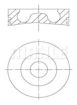 Imagine Piston MAHLE ORIGINAL 016 07 10