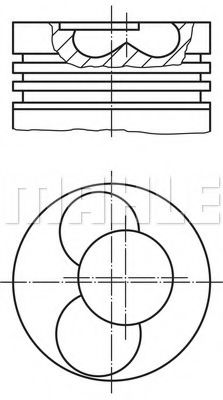 Imagine Piston MAHLE ORIGINAL 030 54 00