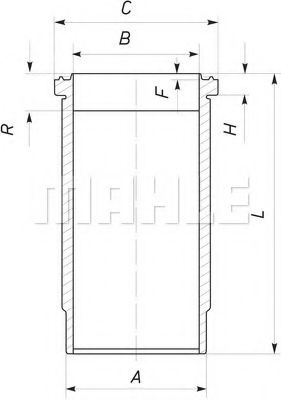 Imagine Camasa cilindru MAHLE ORIGINAL 037 WN 18