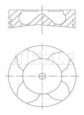 Piston MAHLE ORIGINAL 083 18 01