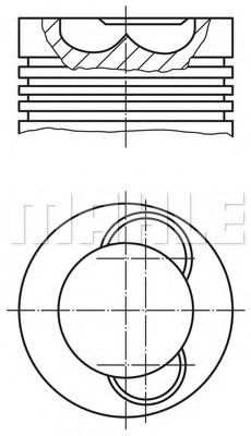 Imagine Piston MAHLE ORIGINAL 209 53 00