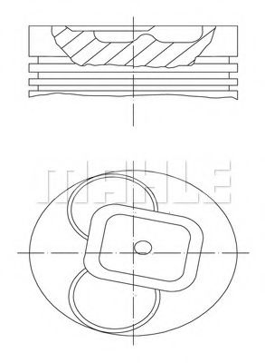 Imagine Piston MAHLE ORIGINAL 629 12 00