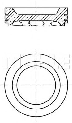 Piston MAHLE ORIGINAL 640 48 00