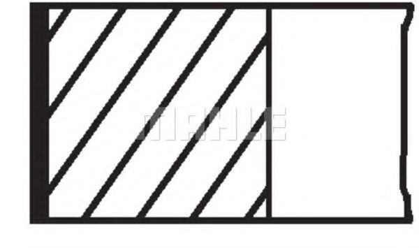 Set segmenti piston MAHLE ORIGINAL 643 05 V0