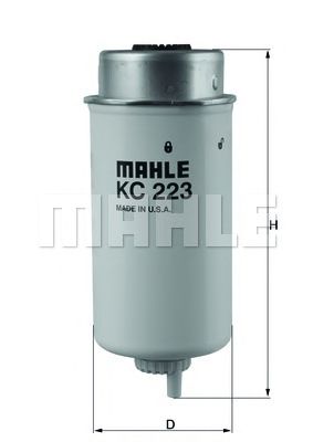 Imagine filtru combustibil MAHLE ORIGINAL KC 223