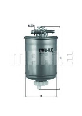 Imagine filtru combustibil MAHLE ORIGINAL KL 103