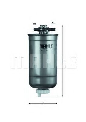 Imagine filtru combustibil MAHLE ORIGINAL KL 147/1D