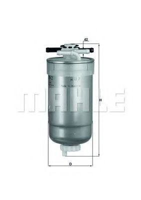 Imagine filtru combustibil MAHLE ORIGINAL KL 233/2