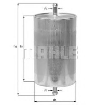 Imagine filtru combustibil MAHLE ORIGINAL KL 24/1
