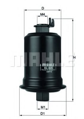 Imagine filtru combustibil MAHLE ORIGINAL KL 435