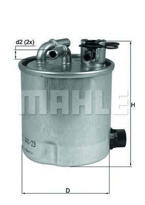 Imagine filtru combustibil MAHLE ORIGINAL KL 440/23