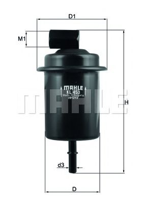 Imagine filtru combustibil MAHLE ORIGINAL KL 453