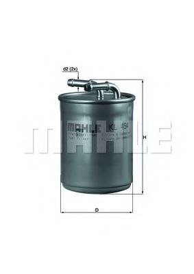 Imagine filtru combustibil MAHLE ORIGINAL KL 494