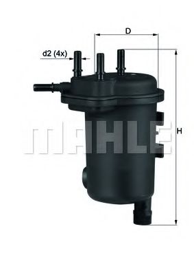 Imagine filtru combustibil MAHLE ORIGINAL KL 633D