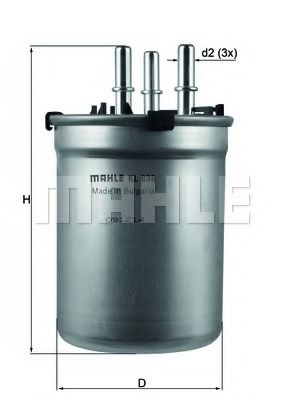 Imagine filtru combustibil MAHLE ORIGINAL KL 838