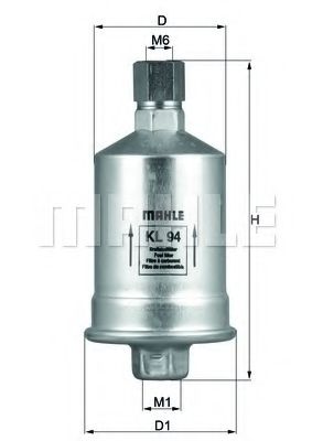 Imagine filtru combustibil MAHLE ORIGINAL KL 94