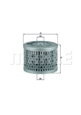 Imagine filtru combustibil MAHLE ORIGINAL KX 13D