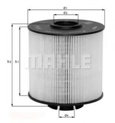 Imagine filtru combustibil MAHLE ORIGINAL KX 67/2D