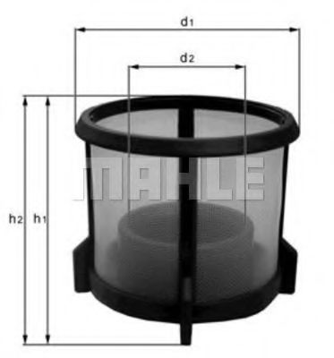 Imagine filtru combustibil MAHLE ORIGINAL KX 72D1