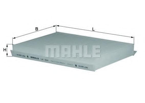 Imagine Filtru, aer habitaclu MAHLE ORIGINAL LA 344