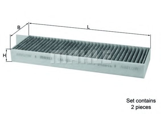 Imagine Filtru, aer habitaclu MAHLE ORIGINAL LAK 428/S