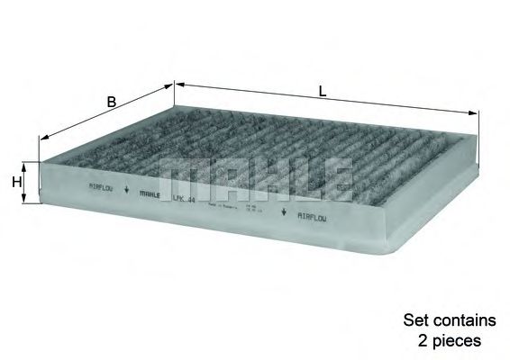 Imagine Filtru, aer habitaclu MAHLE ORIGINAL LAK 44