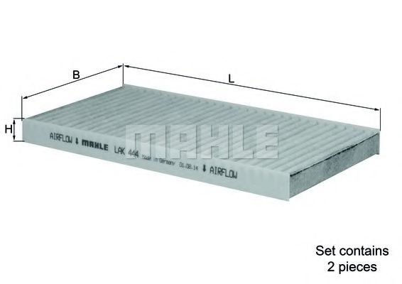 Imagine Filtru, aer habitaclu MAHLE ORIGINAL LAK 444/S