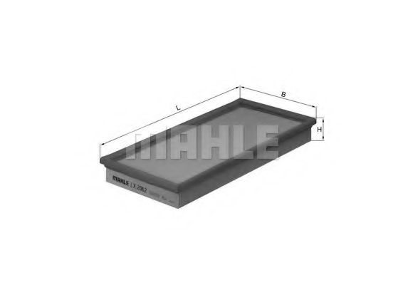 Imagine Filtru aer MAHLE ORIGINAL LX 2062