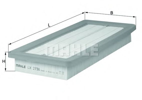 Imagine Filtru aer MAHLE ORIGINAL LX 2738