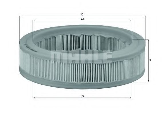 Imagine Filtru aer MAHLE ORIGINAL LX 487