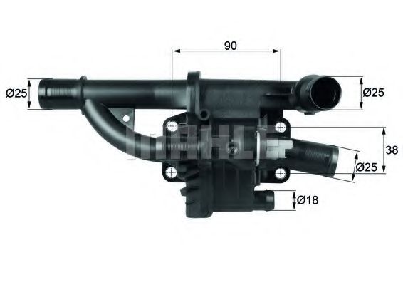 Imagine termostat,lichid racire MAHLE ORIGINAL TH 40 83