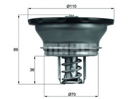 Imagine termostat,lichid racire MAHLE ORIGINAL THD 3 82