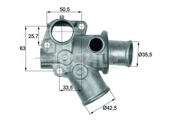 Imagine termostat,lichid racire MAHLE ORIGINAL TI 112 80D