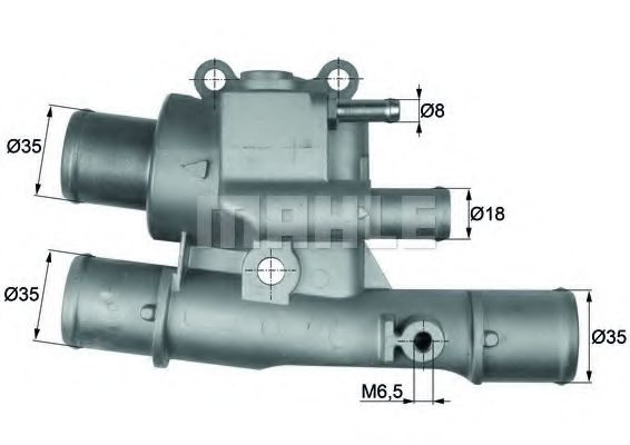 Imagine termostat,lichid racire MAHLE ORIGINAL TI 123 88